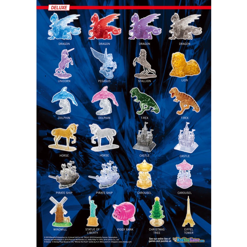 BePuzzled, Dragon Deluxe Original 3D Crystal Puzzle, Perfect for Puzzlers Ages 12 and Up, Challenging to Complete and Beautiful to Display, Collect Them All - Image 4